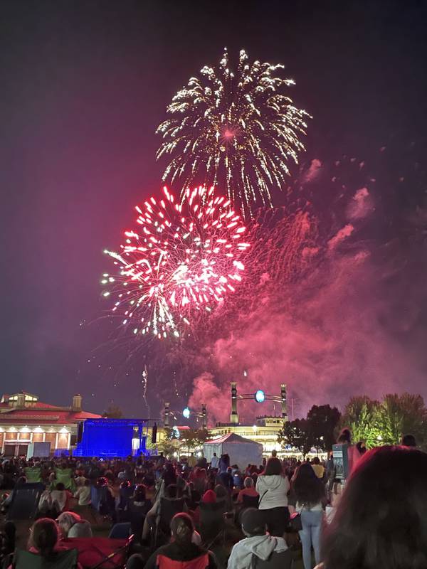 The fireworks display, the finale of the 2022 End of Summer Party in downtown Elgin's Festival Park, will be replaced this year by a drone light show.