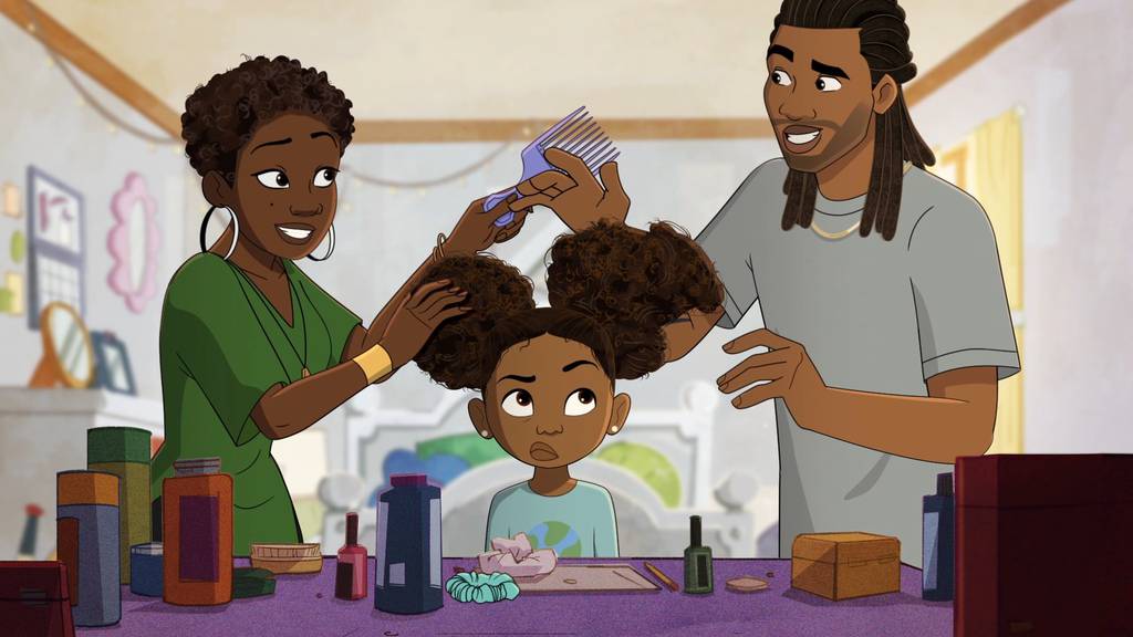 An image from the new animated series "Young Love," From Chicago native Matthew Cherry.