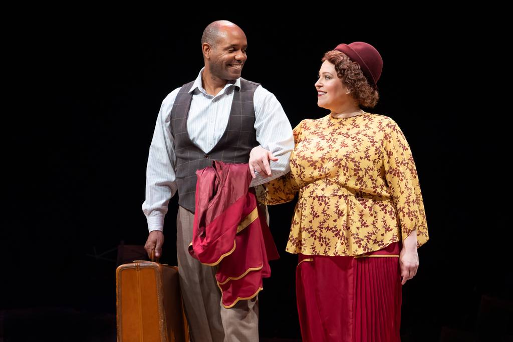 Lucia Spina and Nathaniel Stampley "Gypsy" At the Marriott Theater in Lincolnshire. 