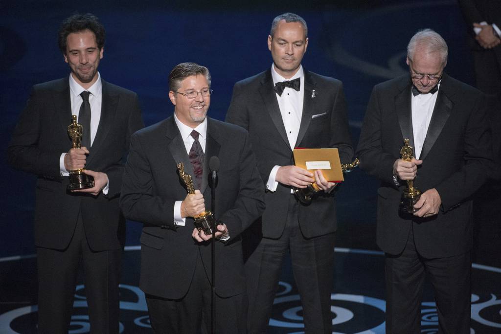 Guillaume Rocheron, Bill Westenhofer, Donald R. Elliott and Erik-Jan De Boer received the Academy Award for best visual effects for their work on their films. "Life of Pi" During the 85th Academy Awards in 2013.  
