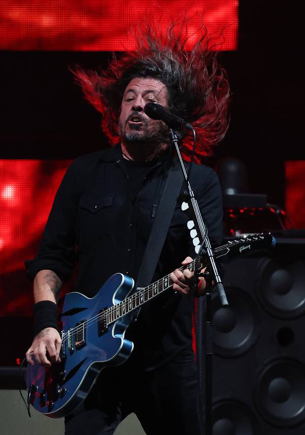 Dave Grohl leads the Foo Fighters at Riot Fest on September 15, 2023. 