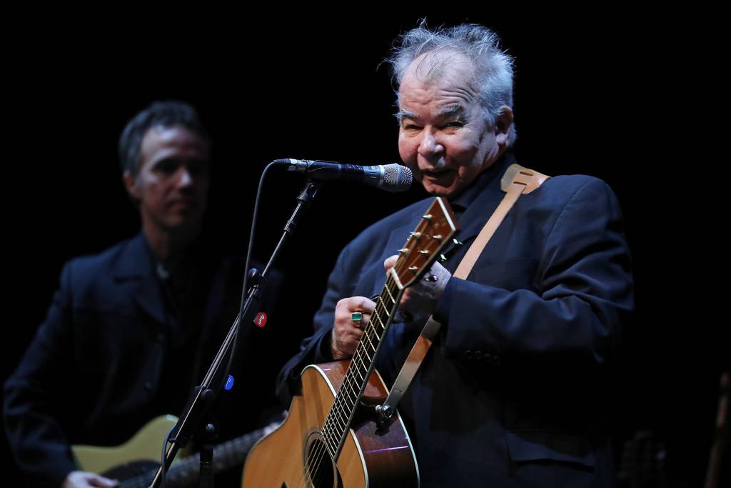 John Prine performs at the Chicago Theater on April 27, 2018.