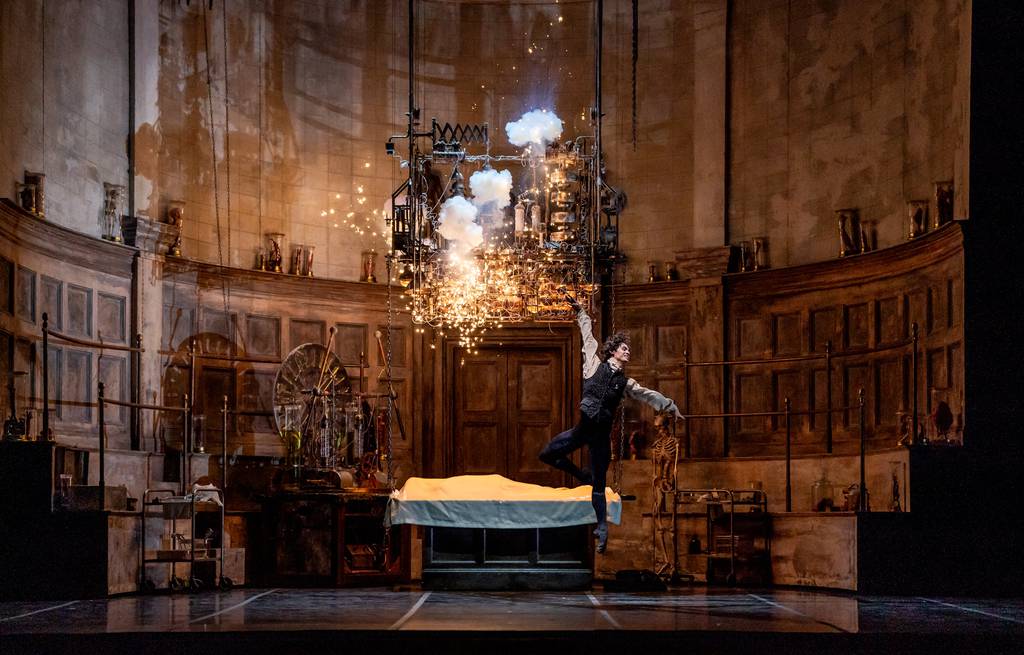 José Pablo Castro Cuevas at Joffrey Ballet "Frankenstein" at the Lyric Opera House. 