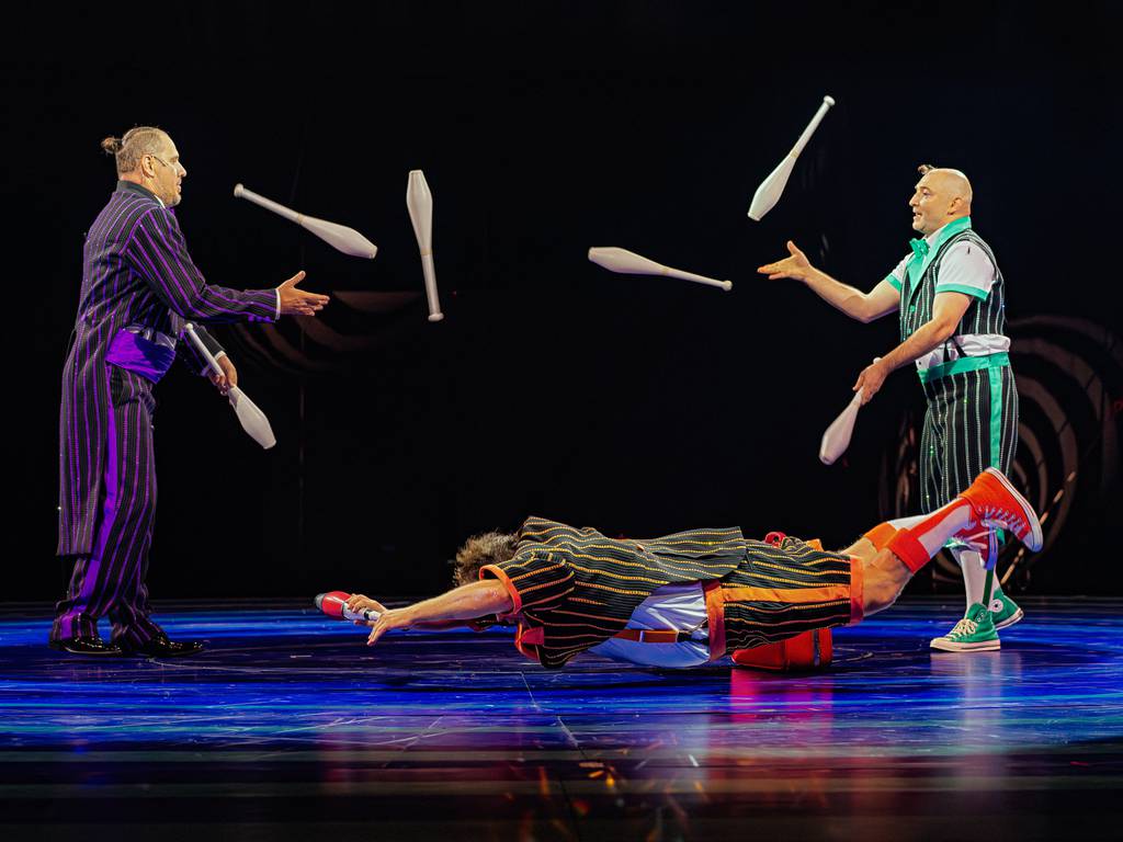 Comedy trio Equivokee and Barnum & Bailey from Ukraine tour the circus act at Ringling Bros. "The Greatest Show on Earth." 
