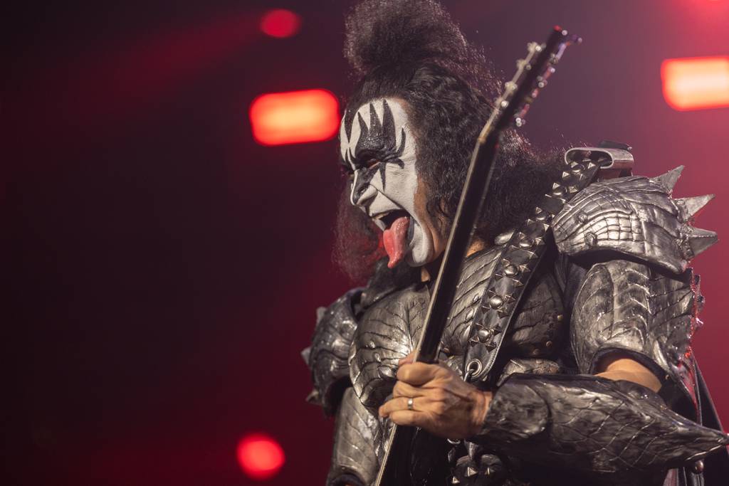 KISS' Gene Simmons performs at the band's Allstate Arena in Rosemont. 