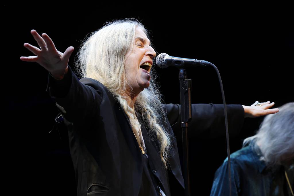 Patti Smith performs at the Salt Shed on December 27, 2023. 
