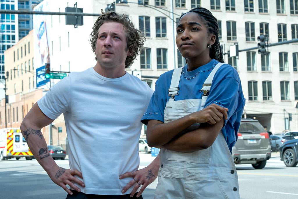 From left to right: Jeremy Allen White and Ayo Edebiri "Bear."