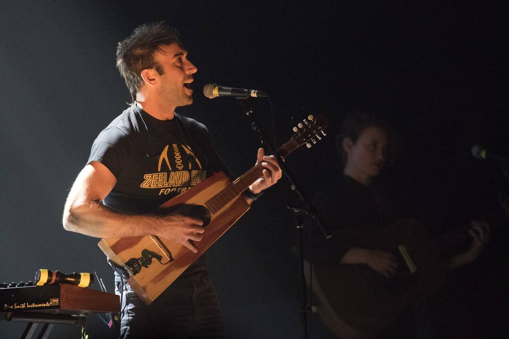 Sufjan Stevens performs at the Chicago Theater on April 24, 2015.