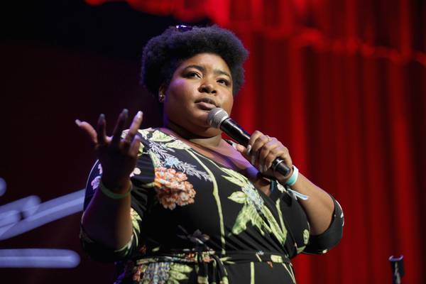 Comedy Central's Dulcé Sloan at the Bill Graham Civic Auditorium in San Francisco in 2018.