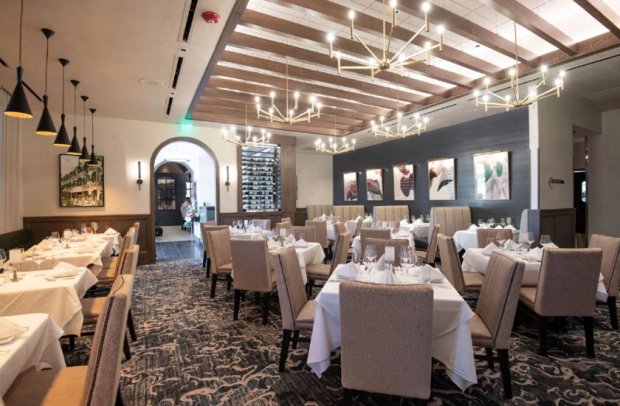 An interior view of Ruth's Chris Steak House, which will be built as part of the Block 59 dining/entertainment complex in Naperville.  (Brixmor Property Group)