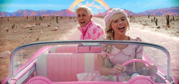The new movie stars Ryan Gosling as Ken and Margot Robbie as Barbie. "Barbie" film.